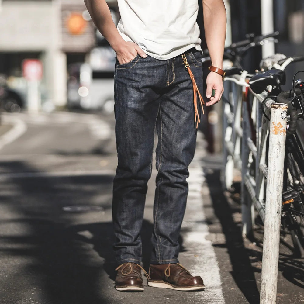 Men's Straight Leg Denim Jeans for Casual Everyday Wear