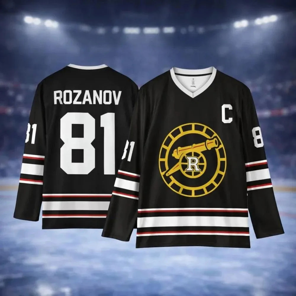 Rivalry Player Number Graphic Long Sleeve Jersey For Sports Outfits