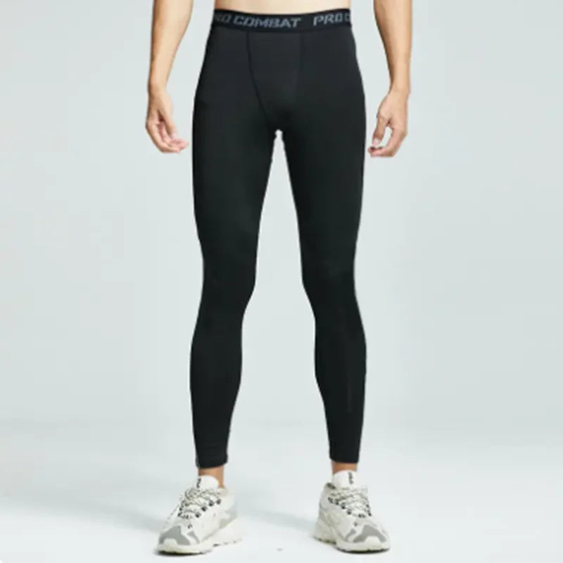 Men's Fitted Training Leggings for Gym and Running