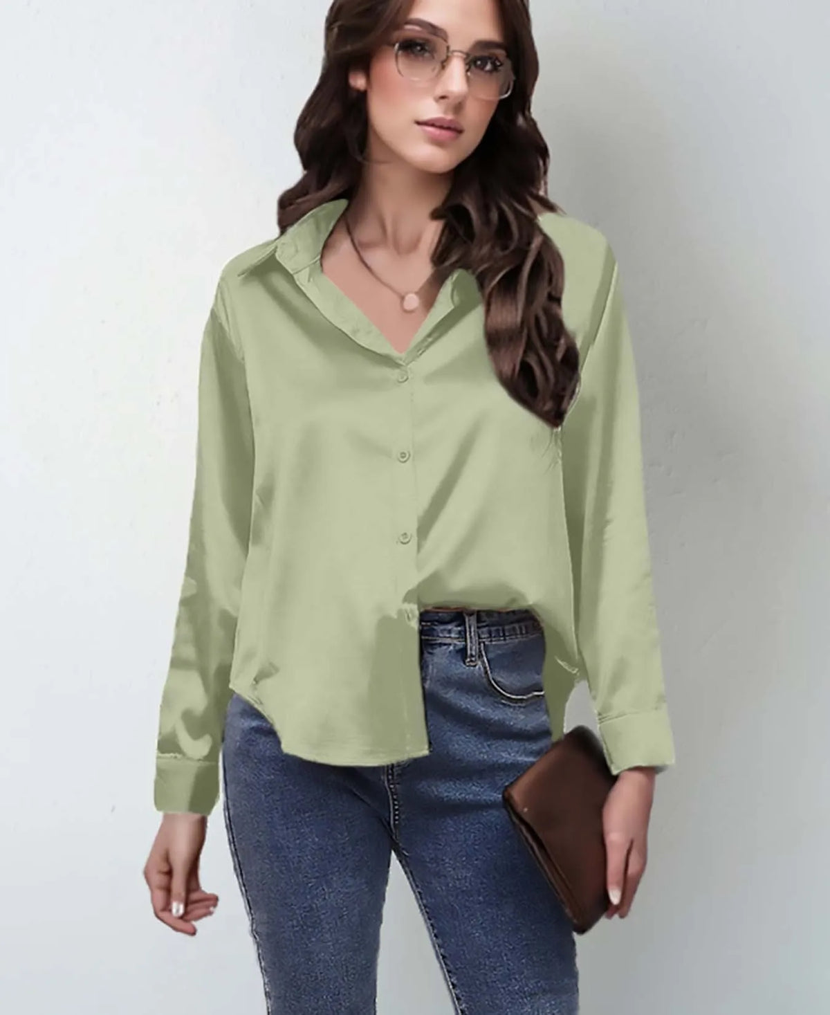 Women's Collared Long Sleeve Shirt