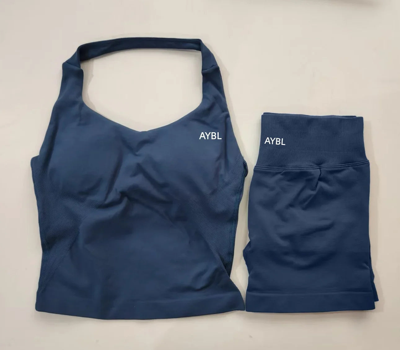 Women's Halter Tank And Shorts Yoga Set For Workout Outfits
