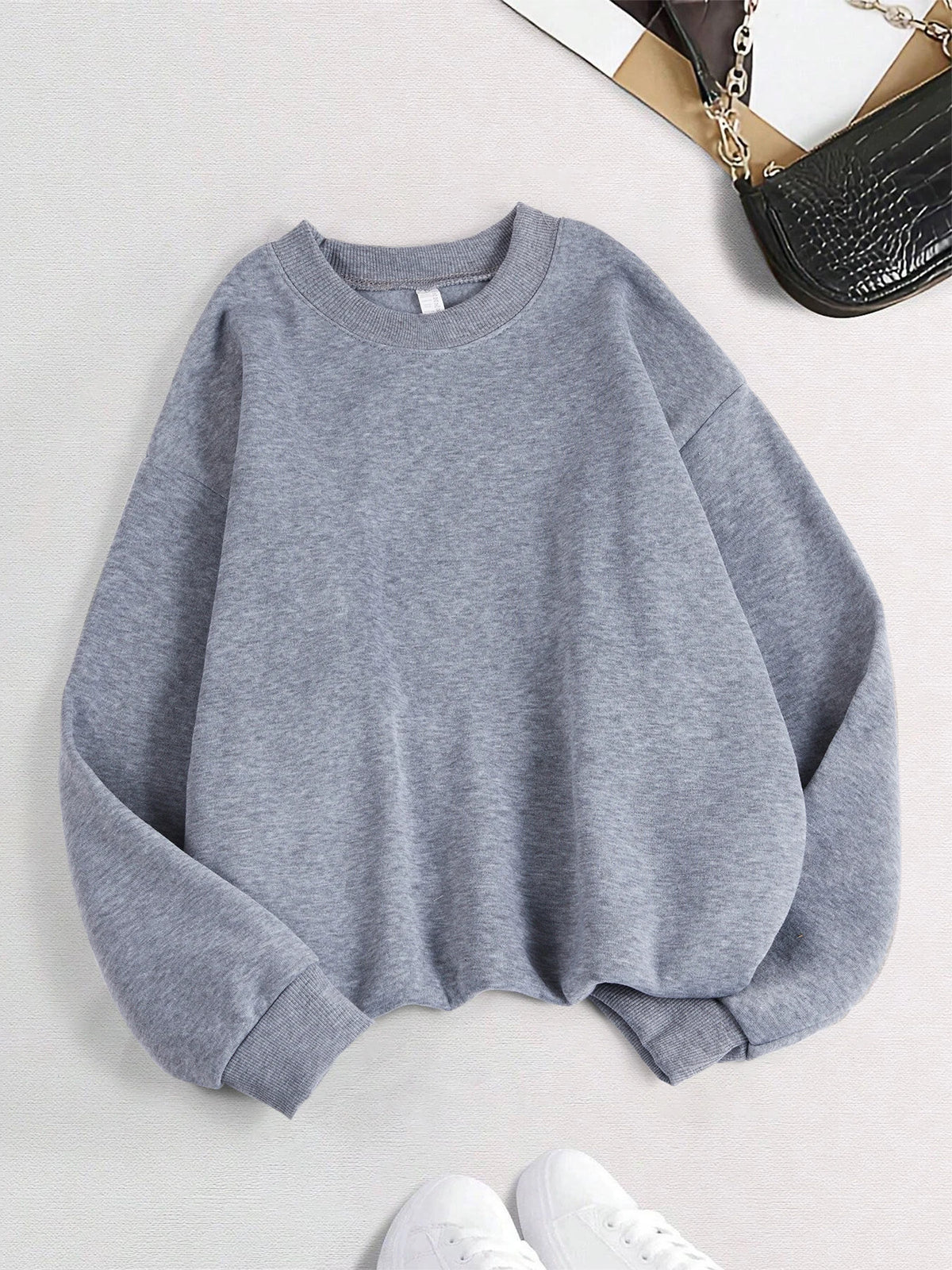 Long Sleeve Casual Pullover Sweatshirt with Original Style Options