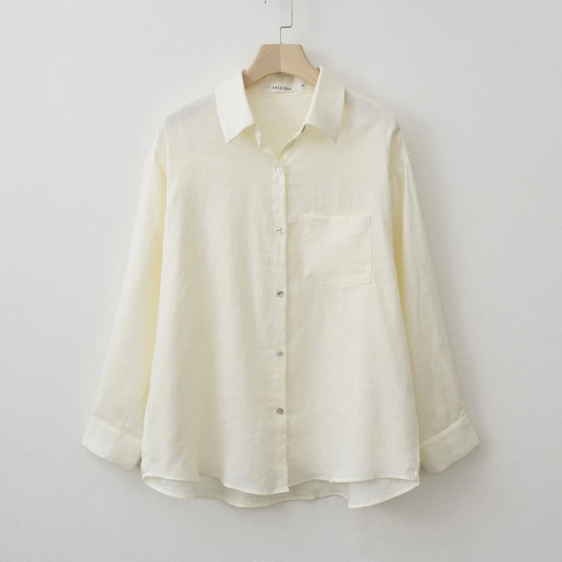 Women's Collared Long Sleeve Shirt