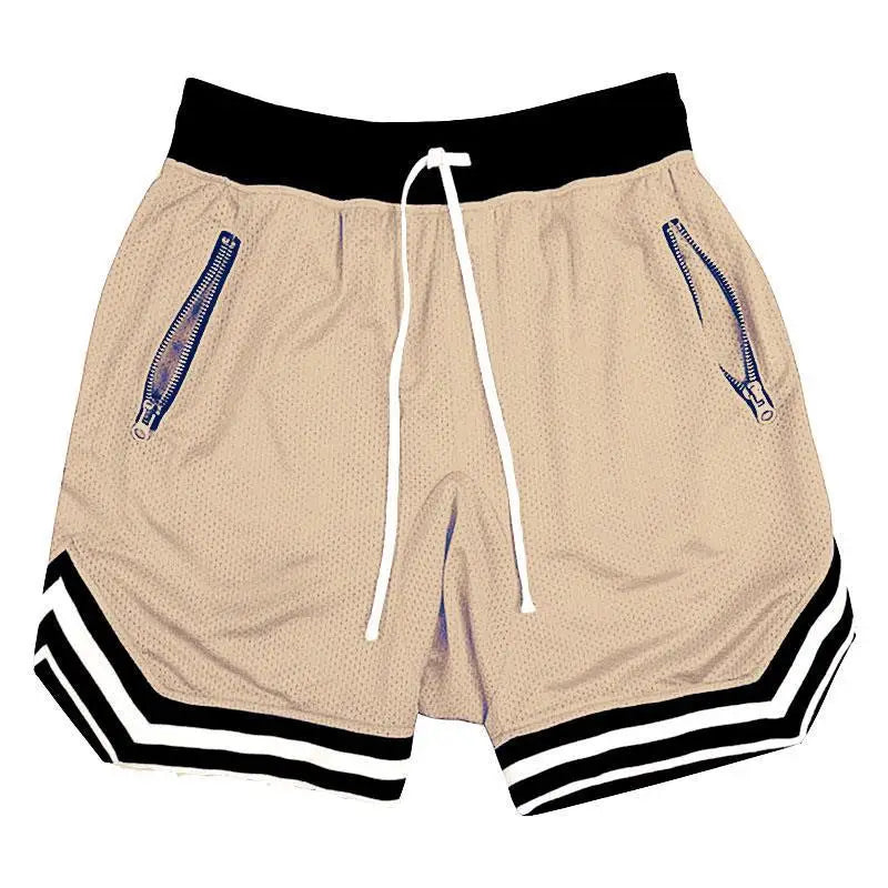 Men's Contrast Trim Drawstring Shorts