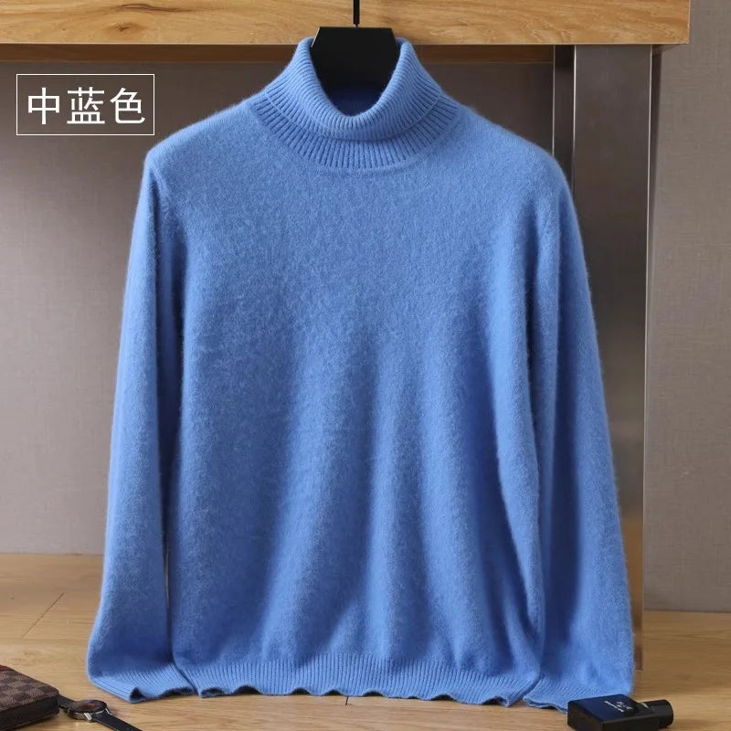 Men's Turtleneck Long Sleeve Knit Sweater