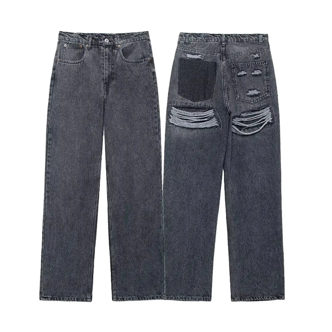 Women's Light Wash Straight Leg Denim Jeans For Everyday Outfits