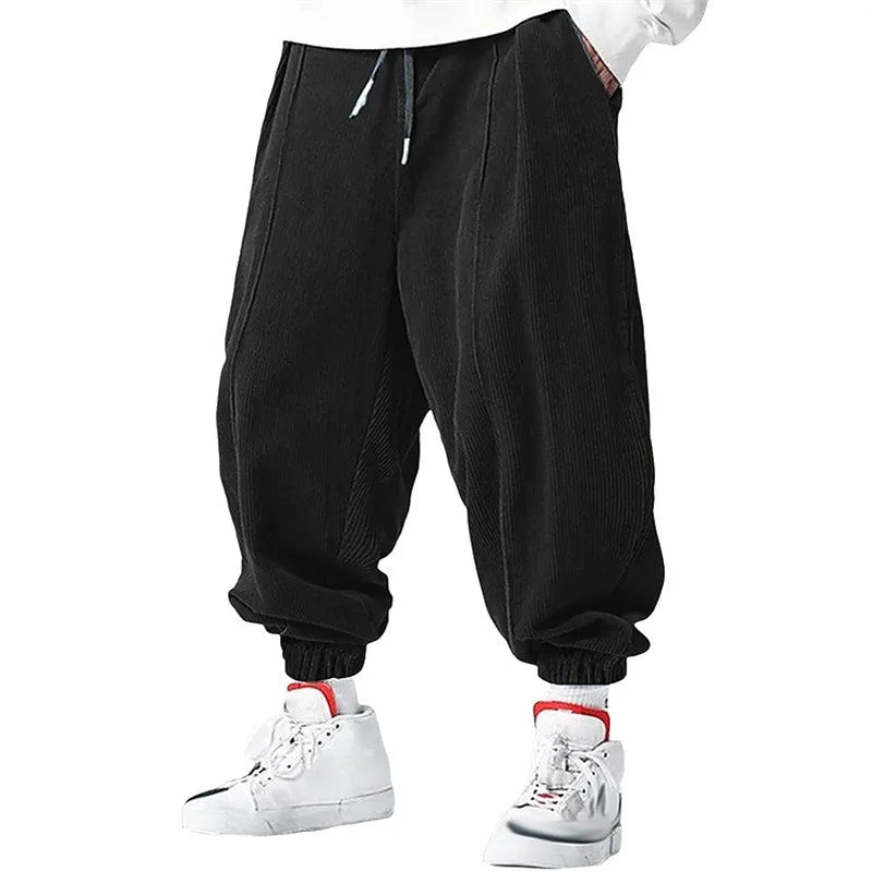 Full Length Loose Fit Casual Streetwear Drawstring Pants