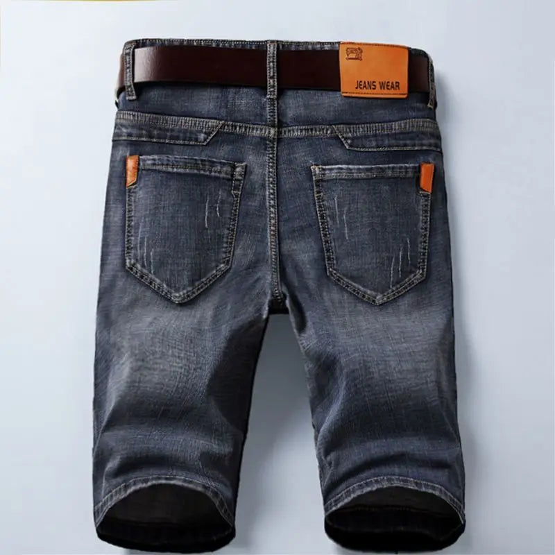 Men's Straight Cut Denim Shorts for Casual Everyday Wear