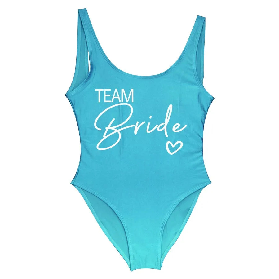 Team Bride One-Piece Swimsuit