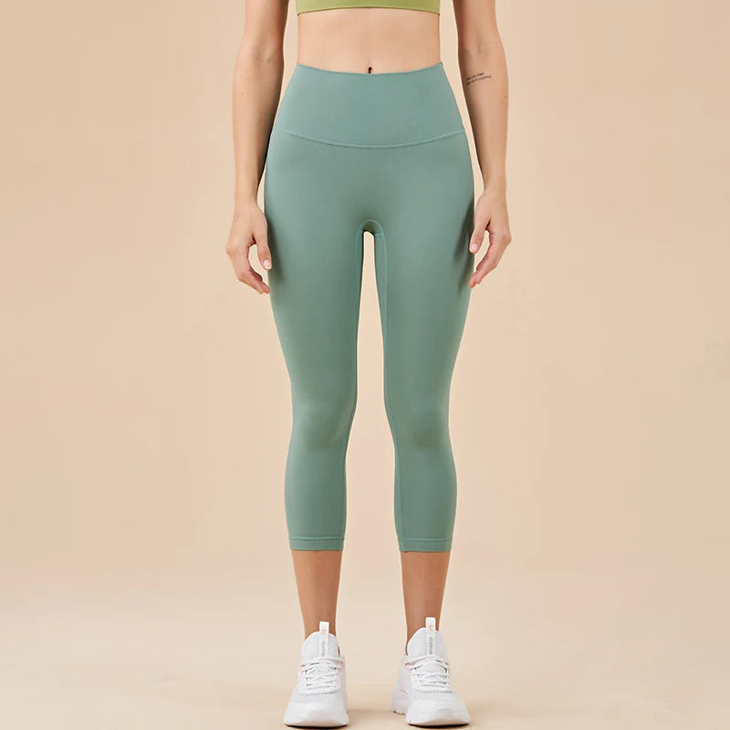 Women's High Waist Capri Leggings For Workout Outfits