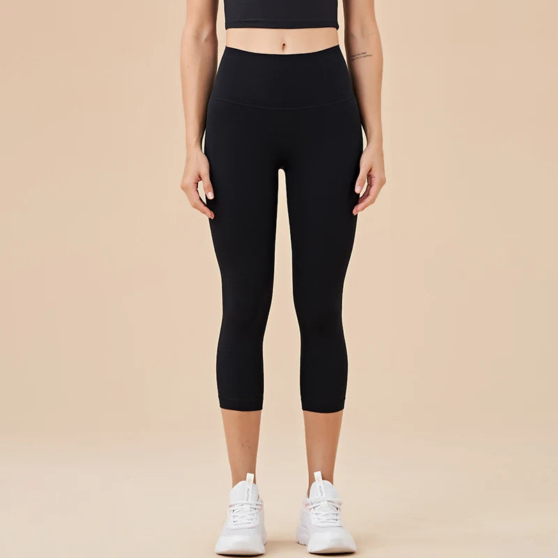 Women's High Waist Capri Leggings For Workout Outfits