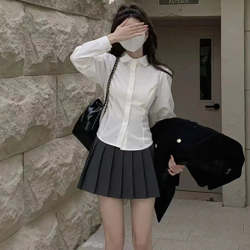 Women's Collared Long Sleeve Shirt