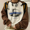 Vintage Hoodie Women Hip Hop Streetwear Oversized Sweatshirts Boyfriend Style Harajuku Retro Long Sleeve Pullover