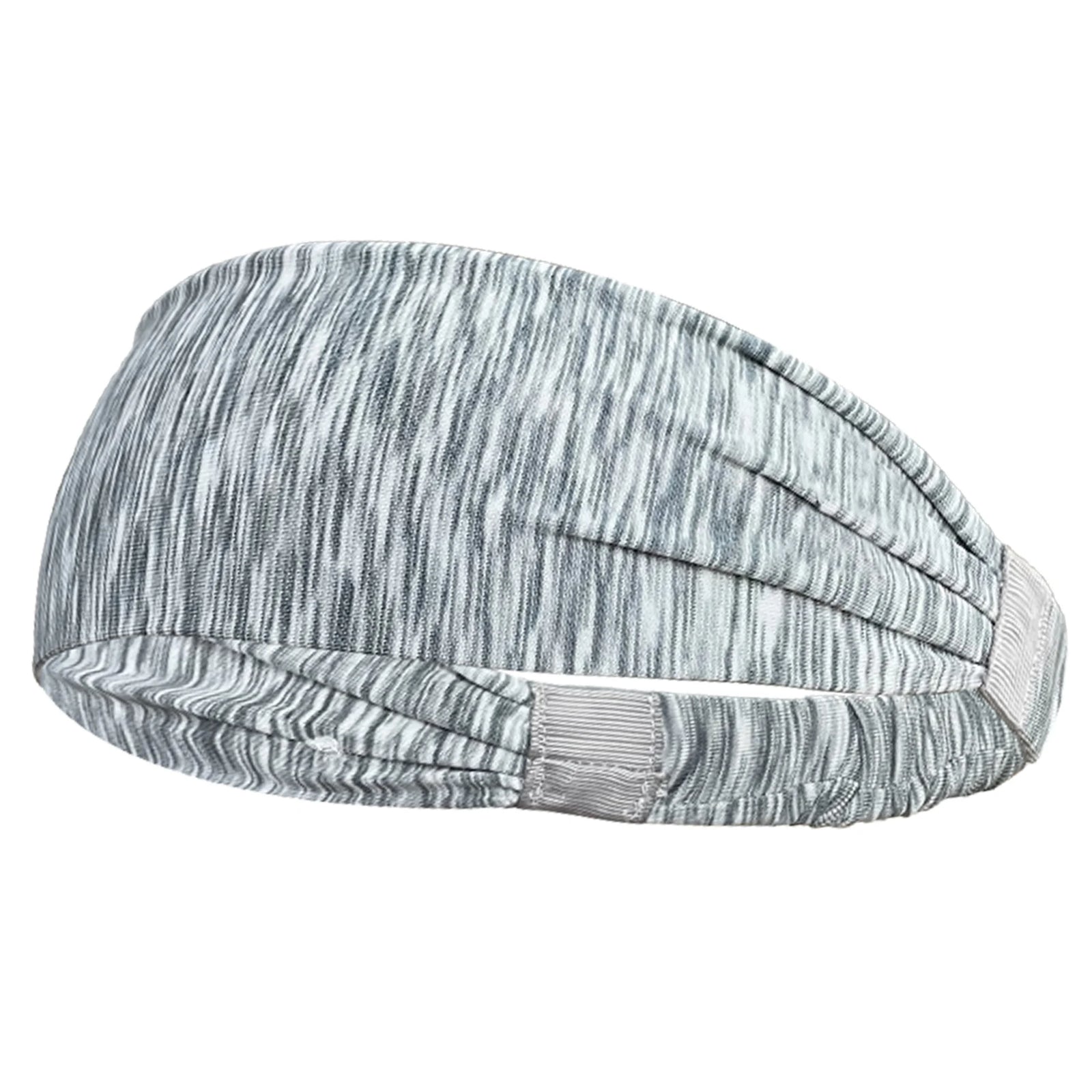 Elastic Sports Headband with Wide Fabric Band for Hair Control