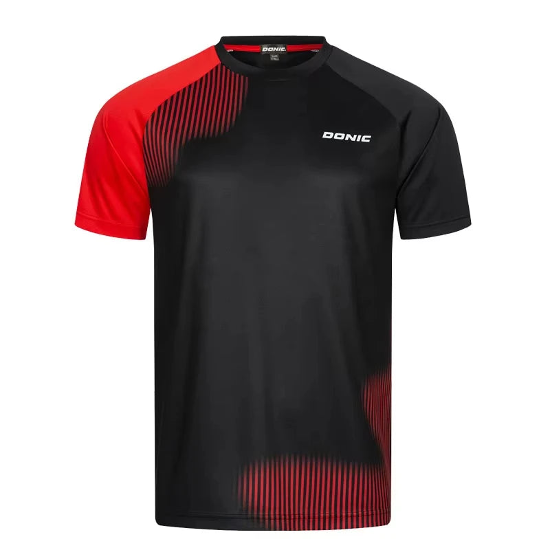 Printed Table Tennis Short Sleeve T-shirt For Sports Outfits