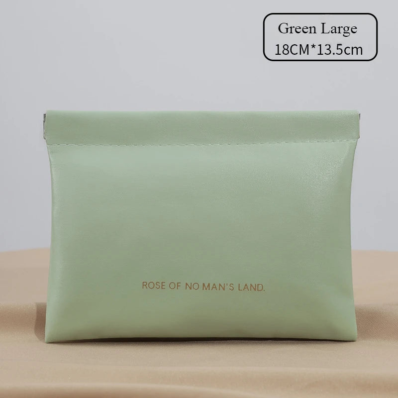 Mini Squeeze Closure Coin Pouch with Plain Exterior