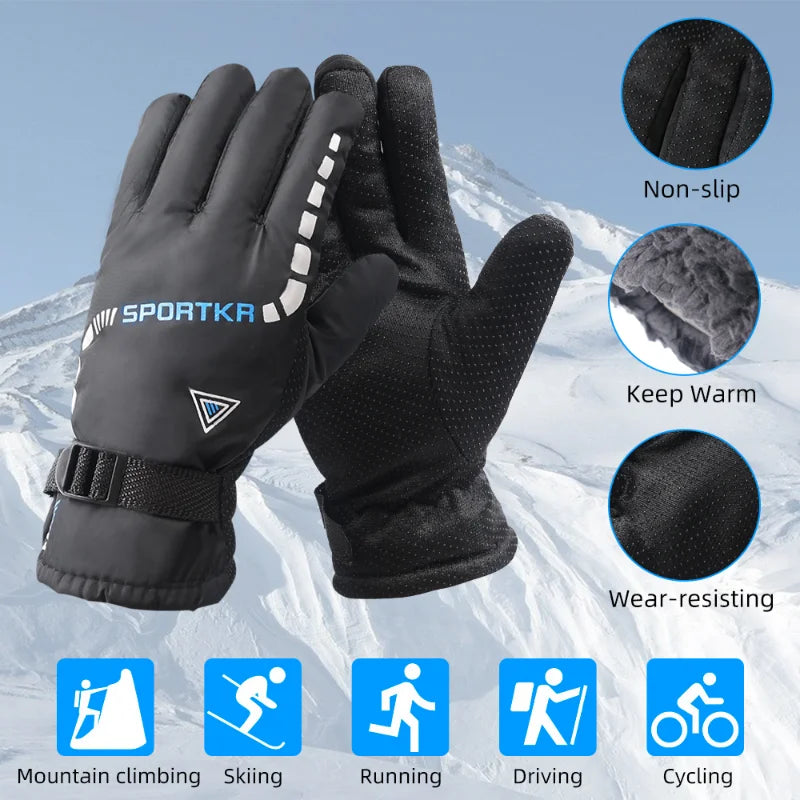 Full Finger Cycling Gloves with Shaped Wrist Cuffs