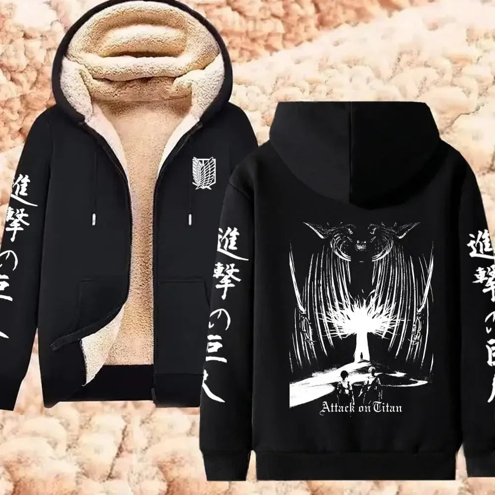 Hooded Long Sleeve Full Zip Casual Streetwear Jacket