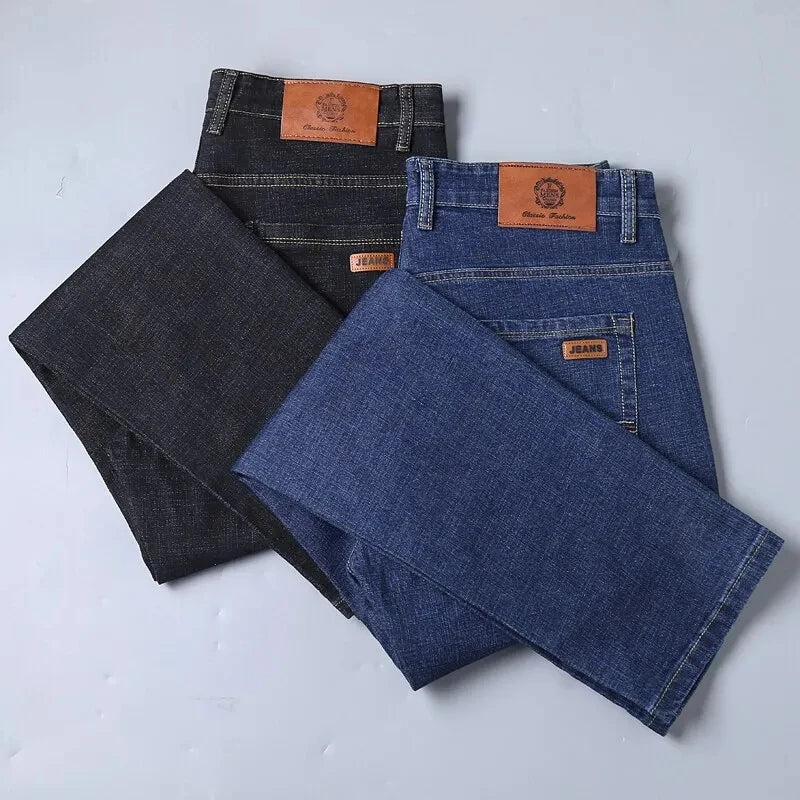 Men's Straight Leg Denim Jeans for Casual Everyday Wear