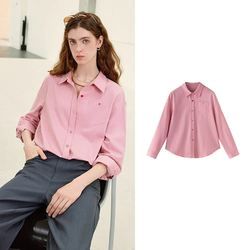 Women's Collared Long Sleeve Shirt