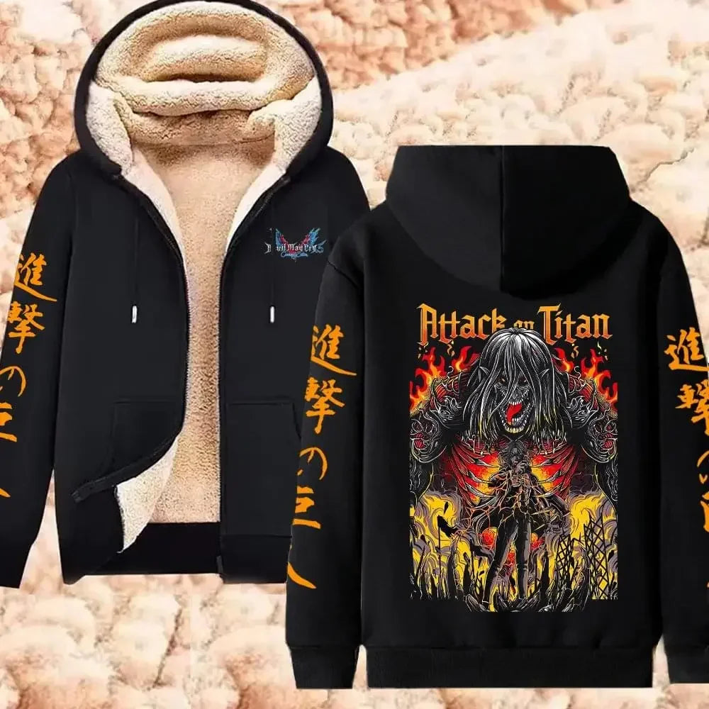 Hooded Long Sleeve Full Zip Casual Streetwear Jacket