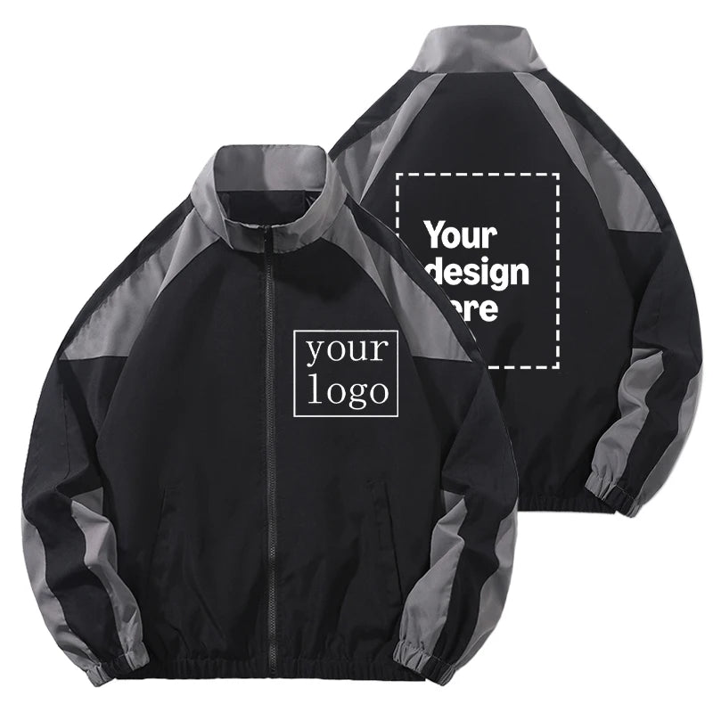 Color Block Long Sleeve Casual Streetwear Racing Style Jacket