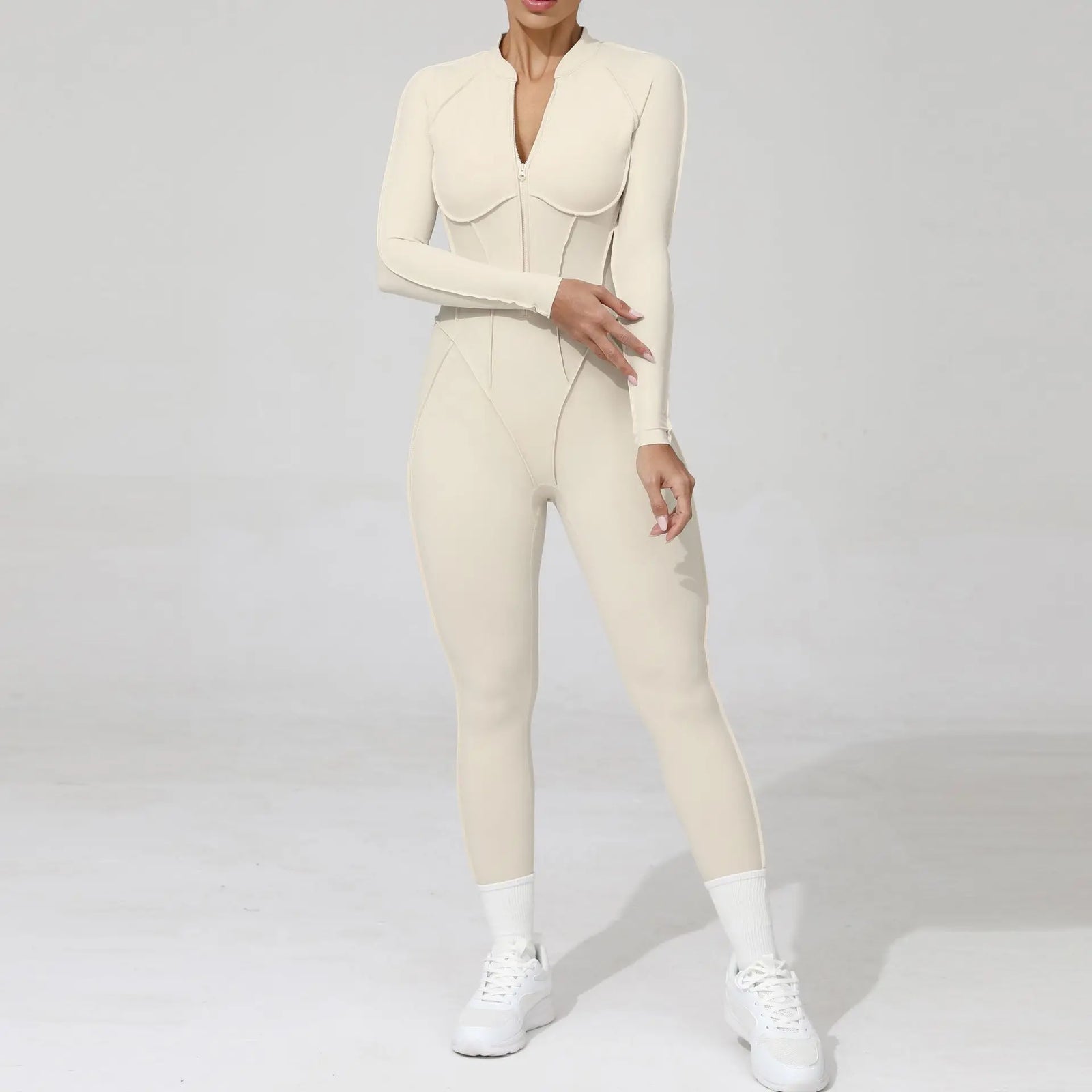 Women's Contoured Workout One Piece with Back Cutout and Multiple Sleeve Styles