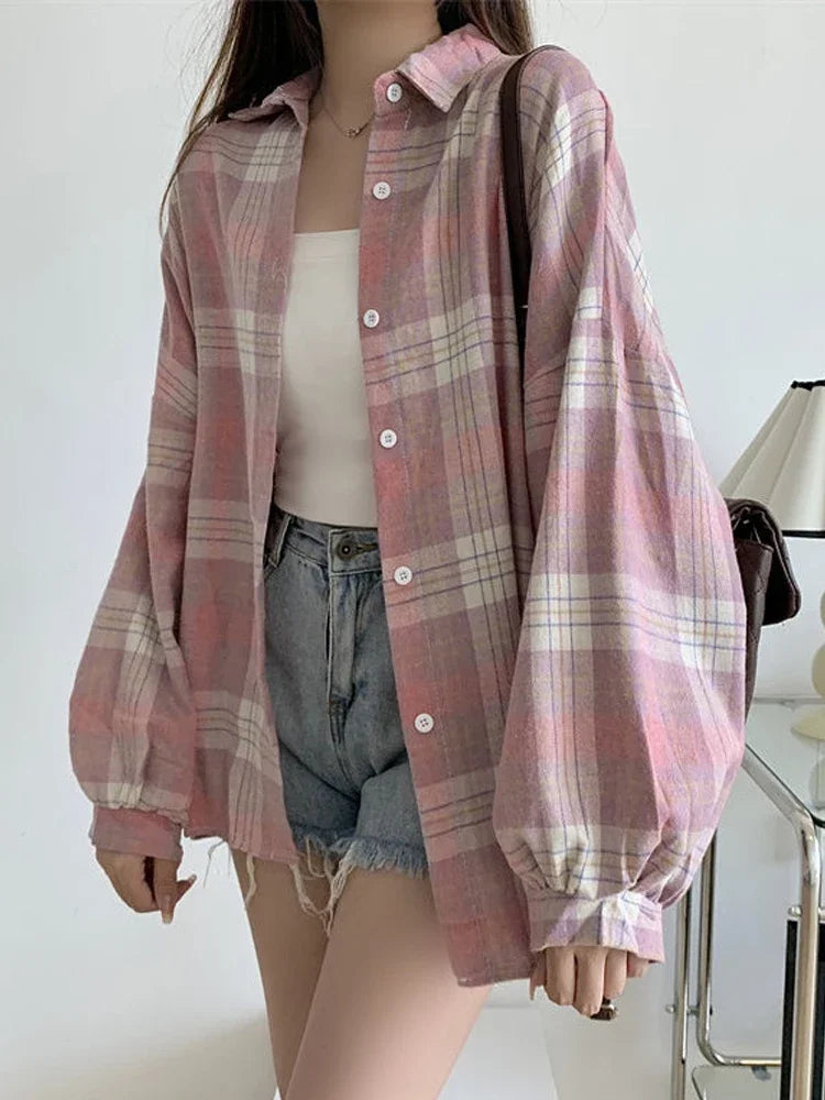 Women's Checked Long Sleeve Shirt
