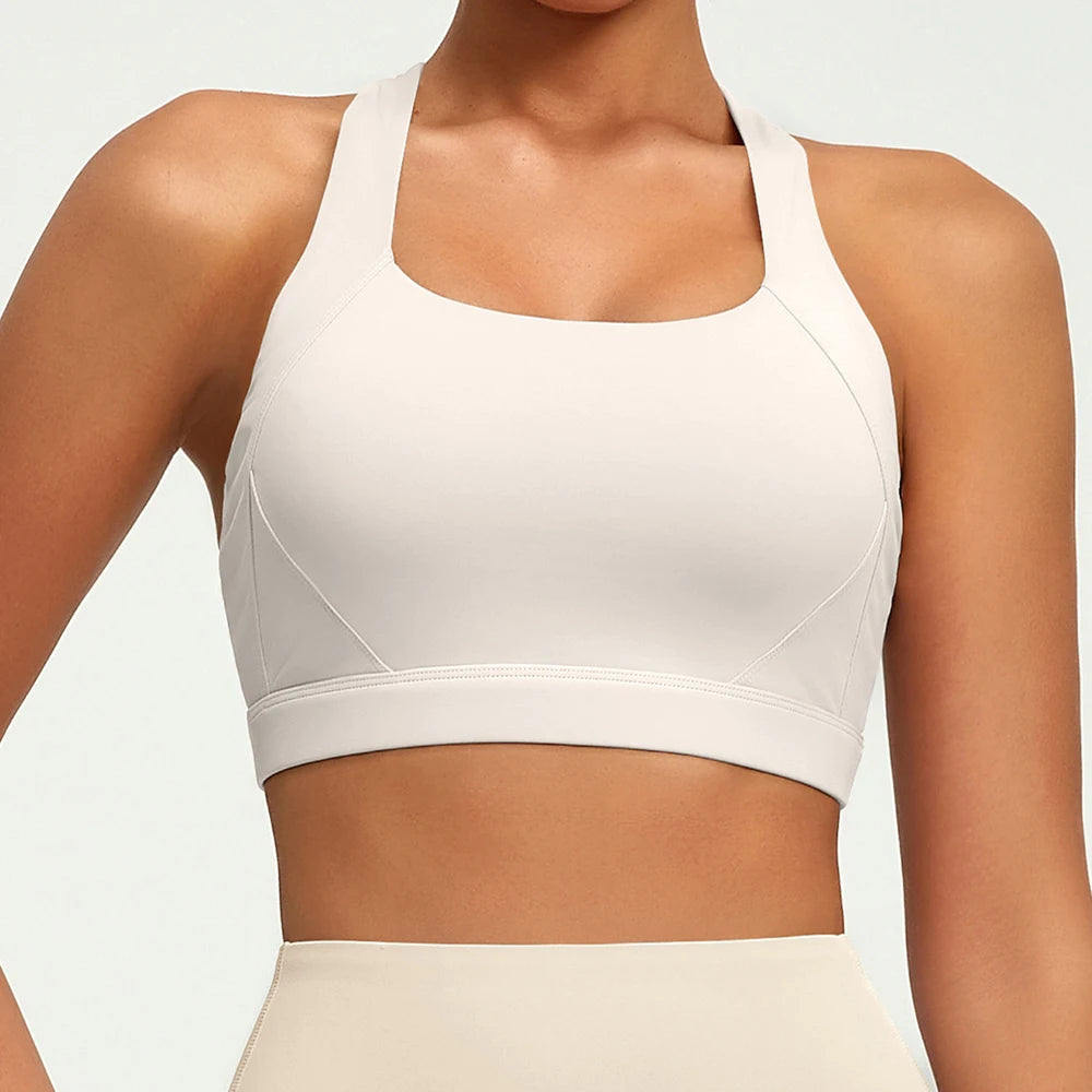 Women's Cross Back Strappy Sports Sports Bra For Workout Outfits