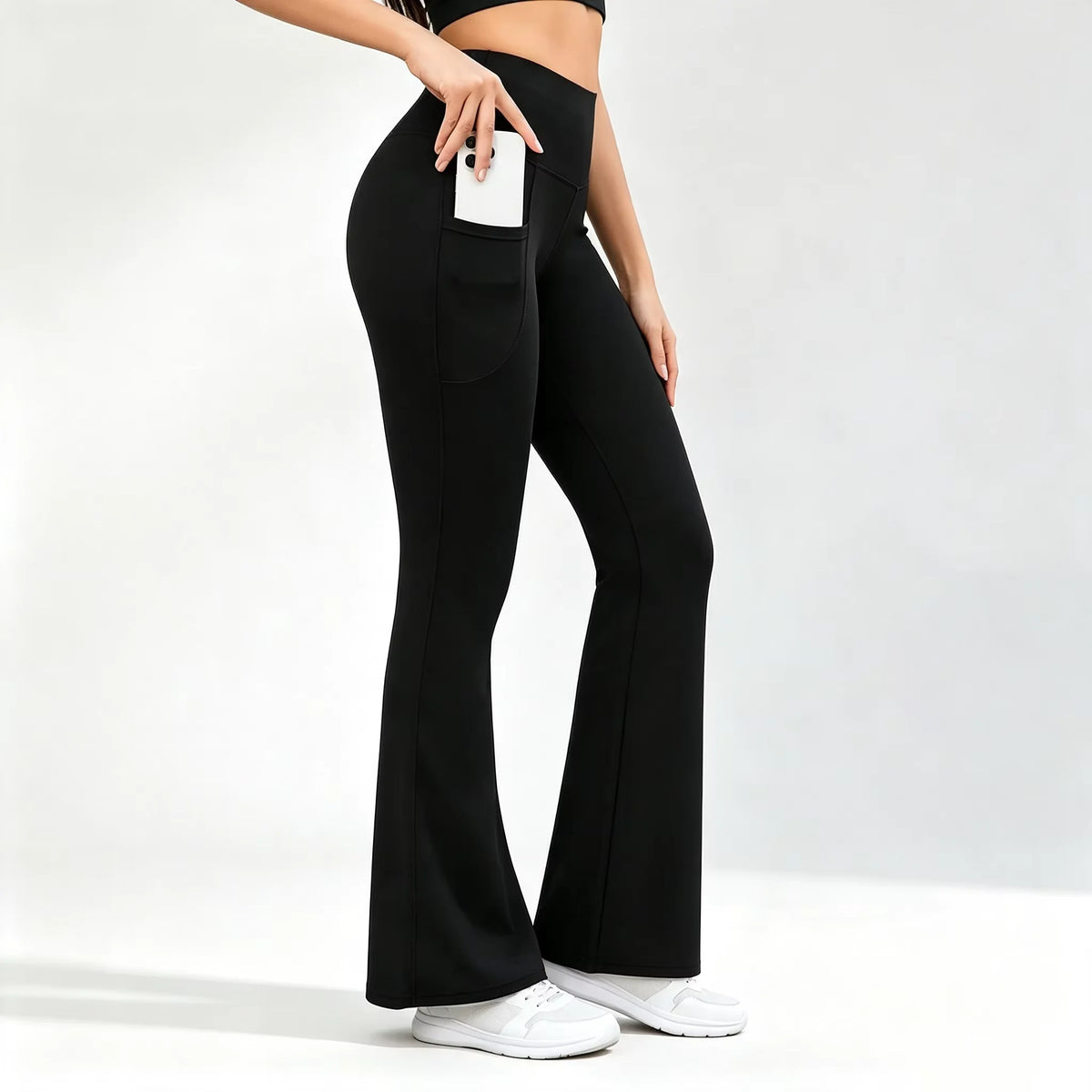 Women’s Flared Yoga Leggings with Pockets