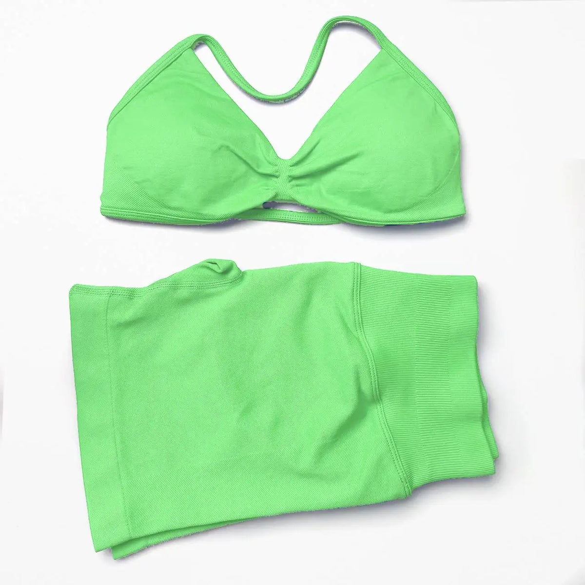 Women's Halter Bra And Variable Bottoms Yoga Set