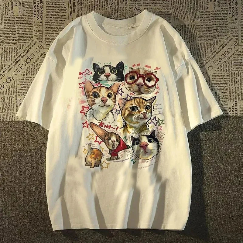 Graphic Crew Neck Short Sleeve Casual Pullover T Shirt