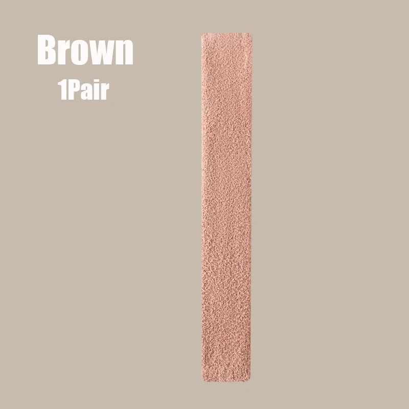 Solid Plush Leg Warmers with Long Footless Shape