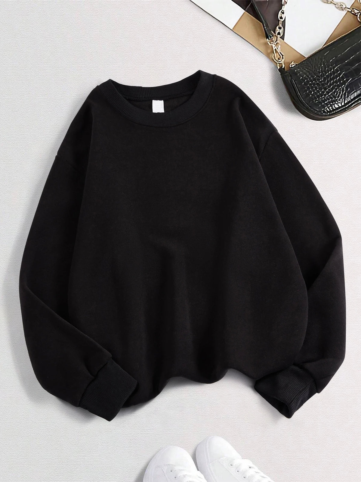 Long Sleeve Casual Pullover Sweatshirt with Original Style Options