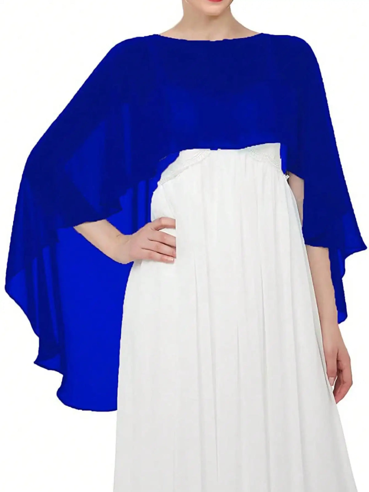 Sheer Flowing Drape Cape for Layering over Outfits