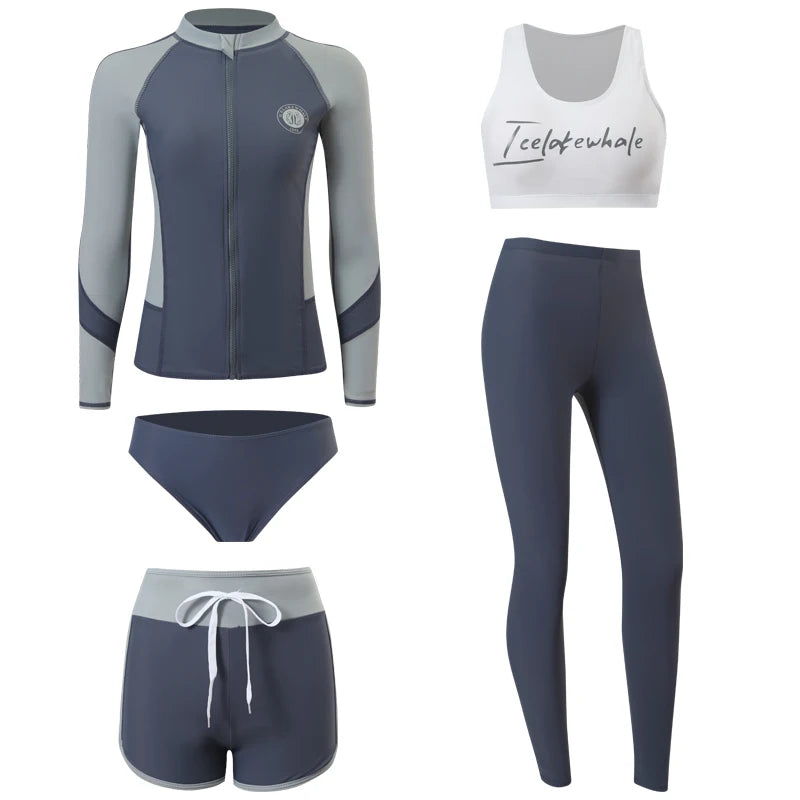 Family Long Sleeve Rash Guard Swimwear Selection