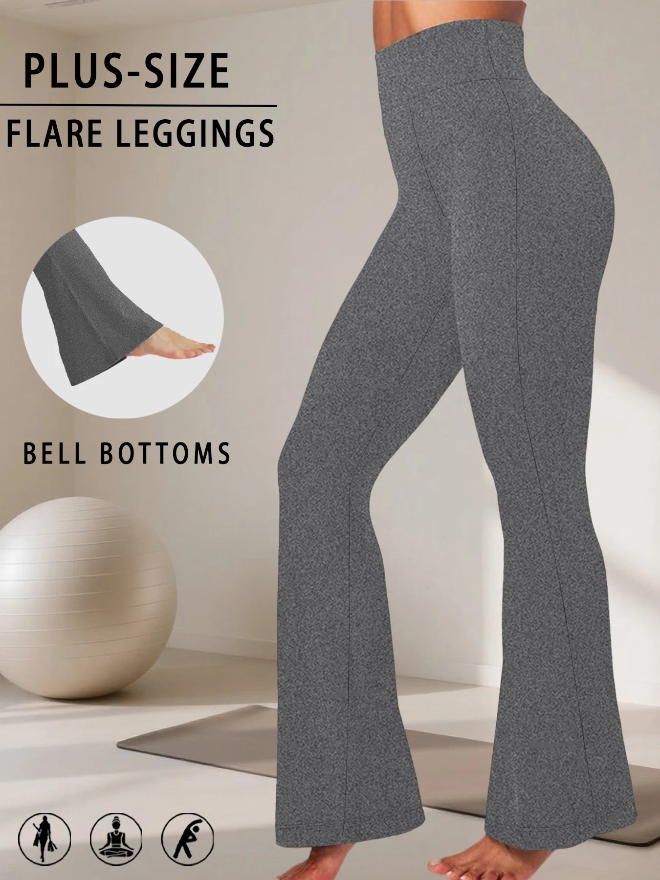 Women's High Waist Flared Leggings For Workout Outfits