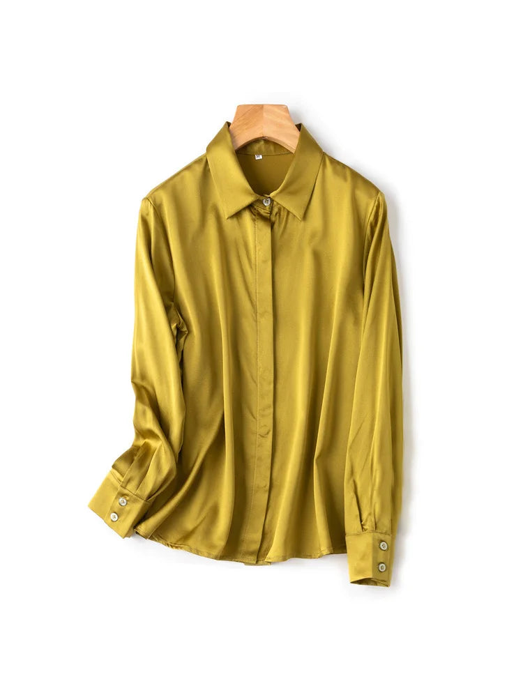 Women's Collared Long Sleeve Shirt