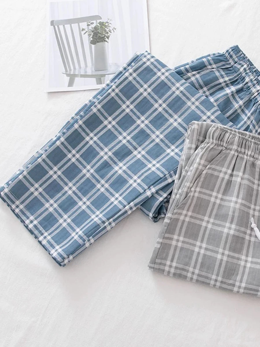 Men's Printed Elastic Waist Straight Leg Lounge Pajama Pants