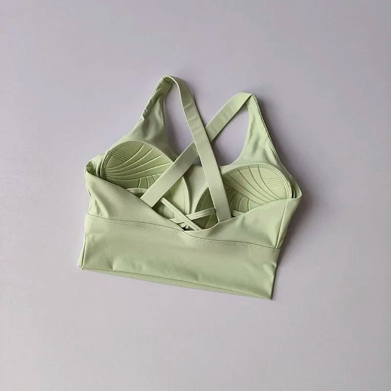 Women's Cross-Strap Sports Bra