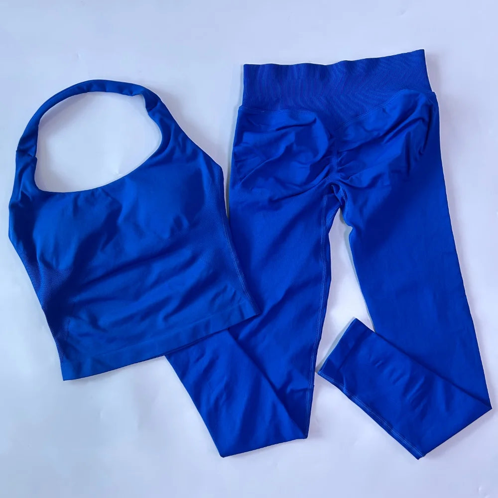 Women's Tank And Shorts Yoga Set For Workout Outfits