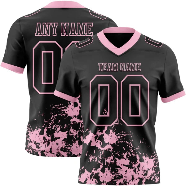 American Football Graphic Short Sleeve Crew Neck Sports T Shirt