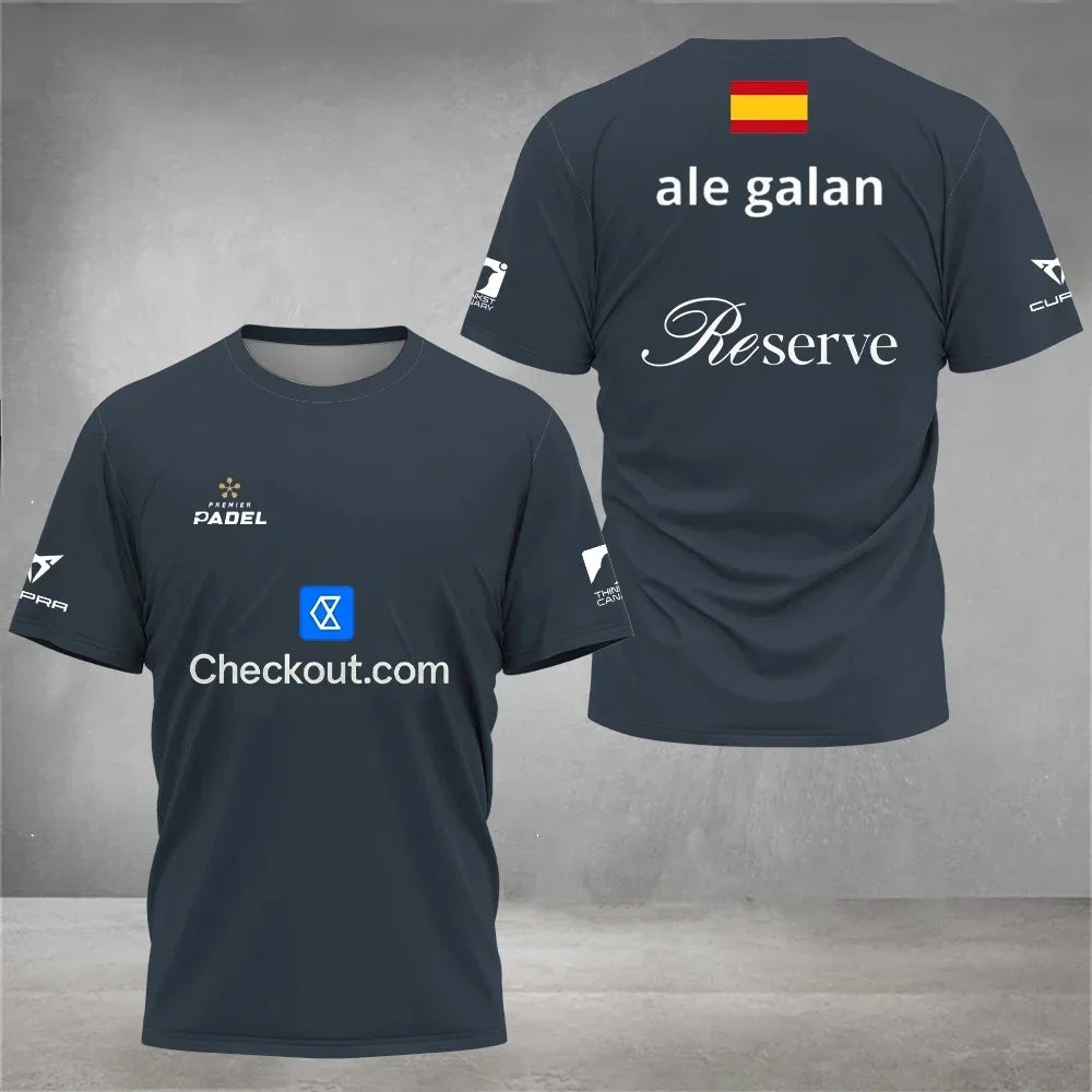 Padel Graphic Short Sleeve T-shirt For Sports Outfits