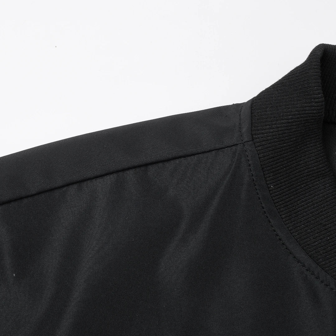 Men's Short Baseball-Collar Zip-Front Jacket