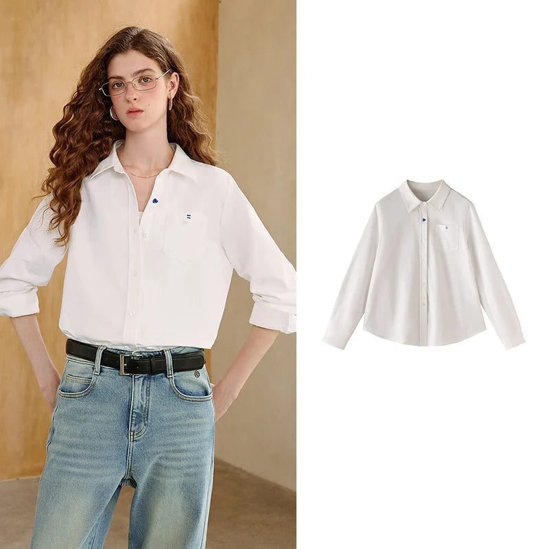 Women's Collared Long Sleeve Shirt
