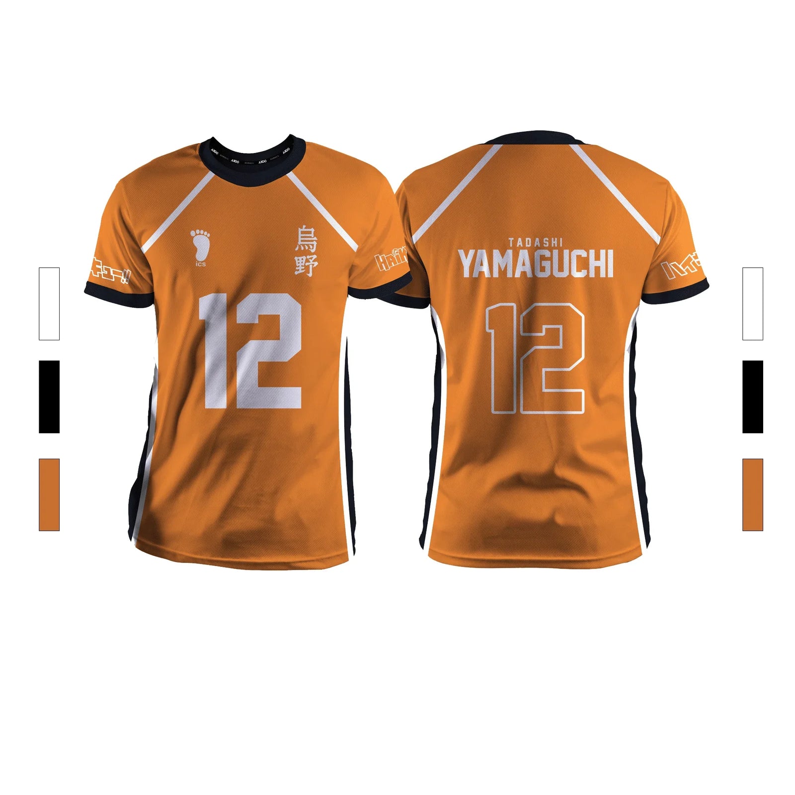 Anime Number Volleyball Short Sleeve T-shirt For Sports Outfits