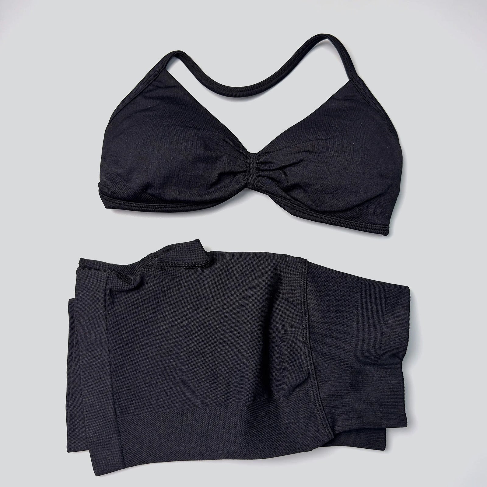 Women's Halter Bra And Variable Bottoms Yoga Set