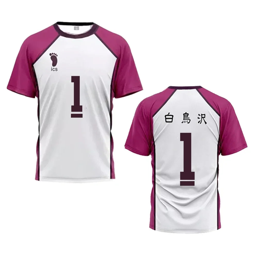 Volleyball Graphic Short Sleeve Crew Neck Sports T Shirt