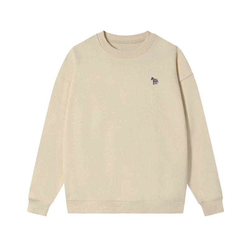 Embroidered Long Sleeve Pullover Casual Sweatshirt for Layering