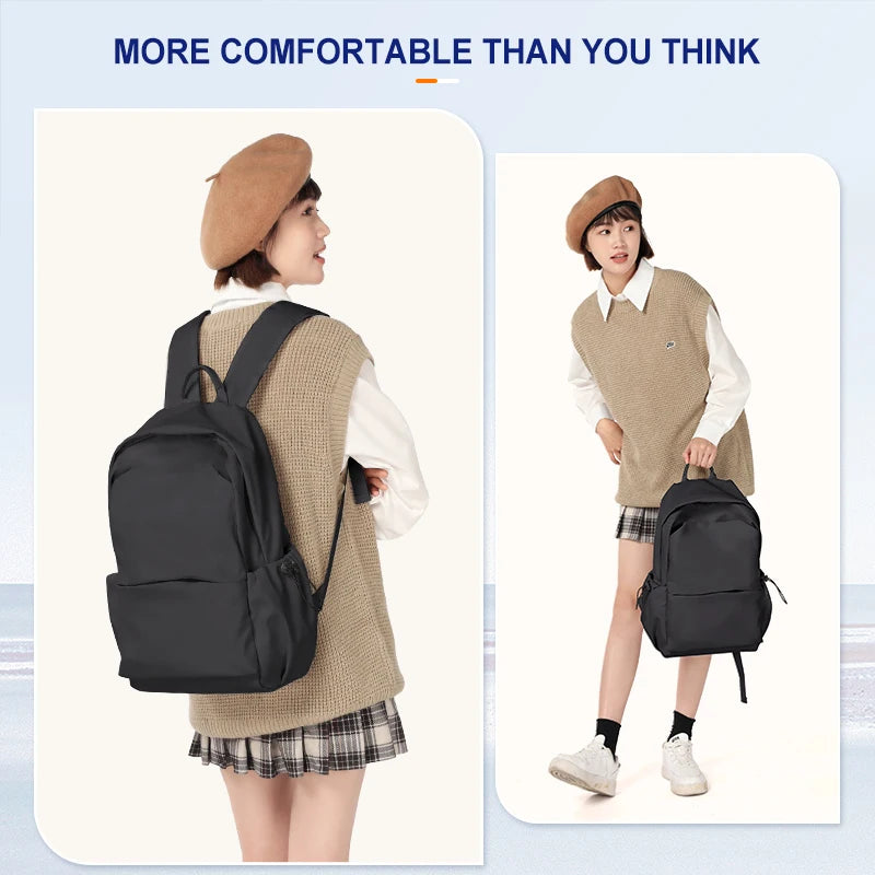 Casual Student Backpack with Front Pocket for Campus and Daily Carry